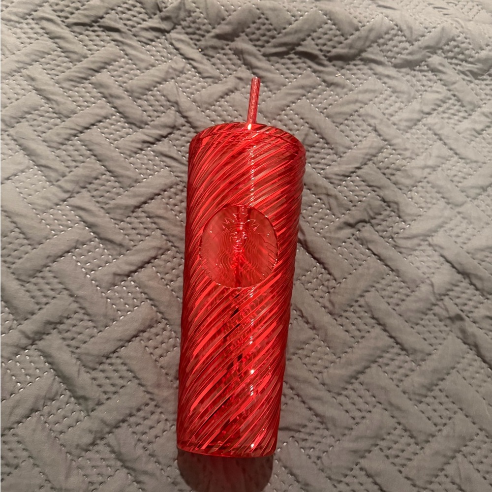 Starbucks Red Tumbler with Straw